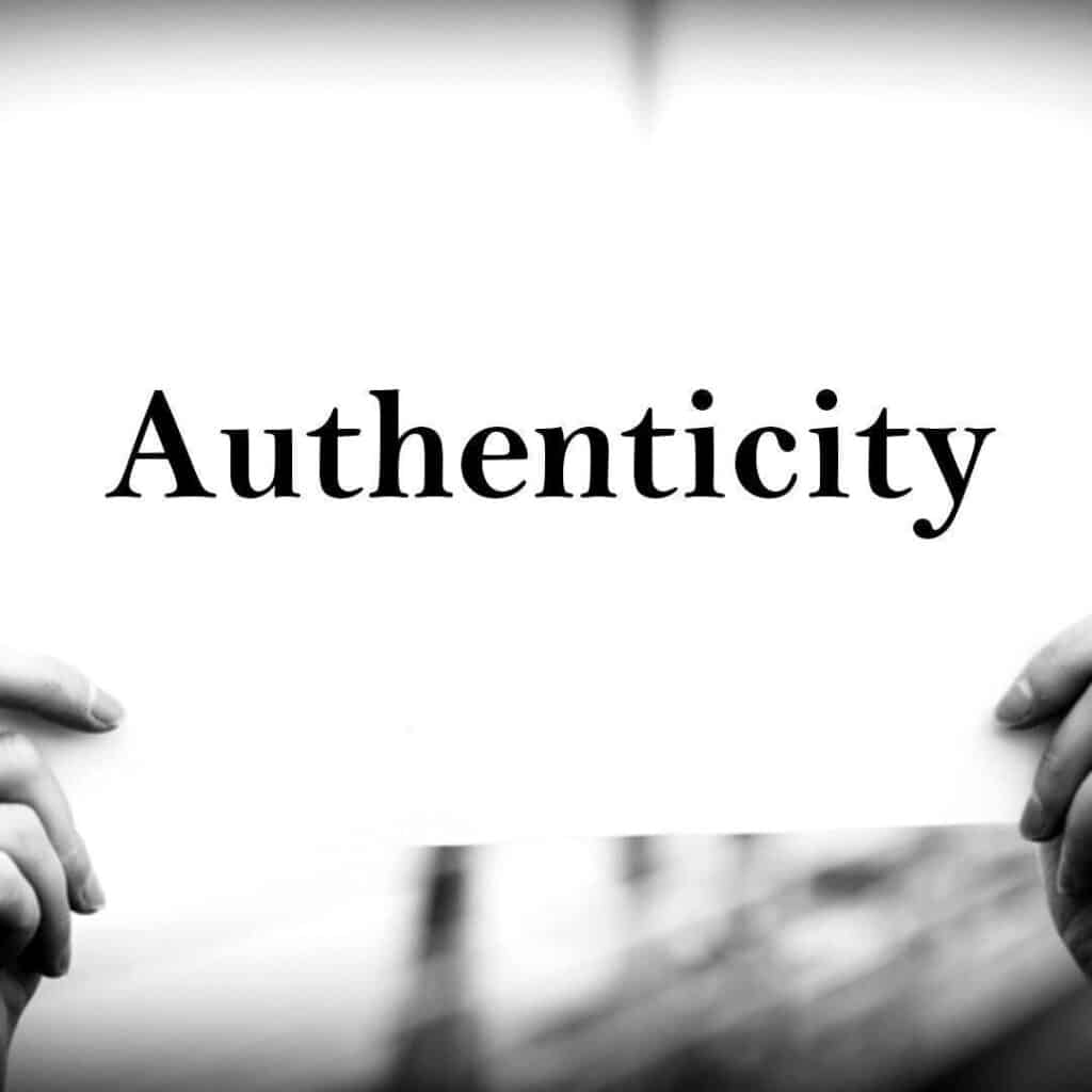 Authenticity as a core value in personal life 